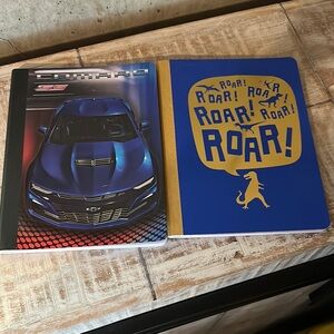 2 Notebooks Dinosaur & Car